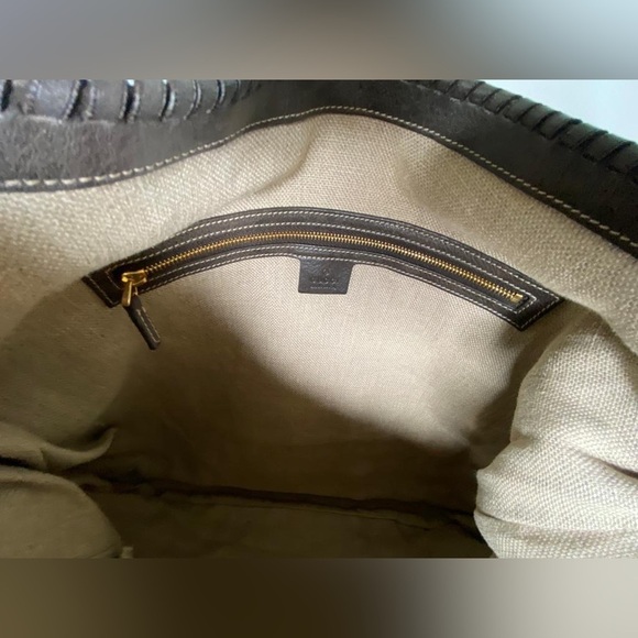 Gucci Jackie Brown Camel Anaconda Skin Shoulder Bag - - Picture 7 of 10